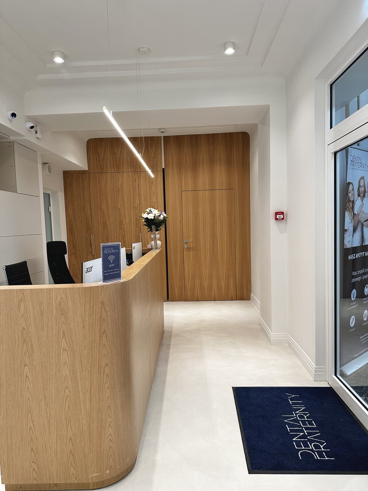 Recepcja kliniki Dental Fraternity Ochota